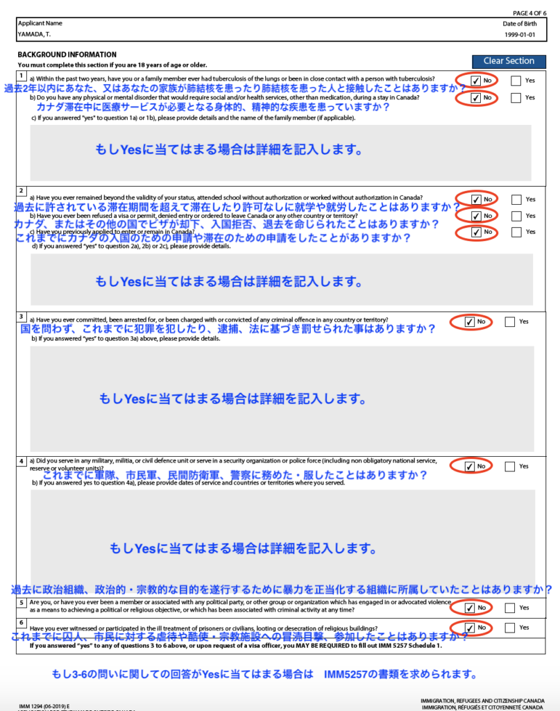 IMM1294記入例 4枚目